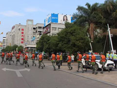 福建三明市多地開展城區(qū)內(nèi)澇應急搶險演練